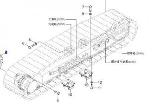 81EL-20300 履带总成 韩国现代原厂